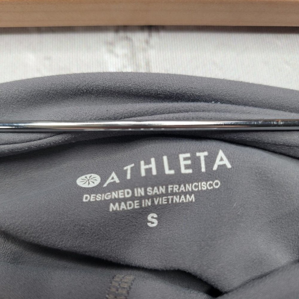 Athleta Colorblock Salutation Tight 7/8 Leggings Mid-Rise Gray Size S - Picture 9 of 15